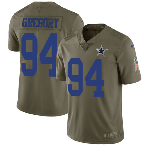 Nike Cowboys #94 Randy Gregory Olive Men's Stitched NFL Limited Salute To Service Jersey